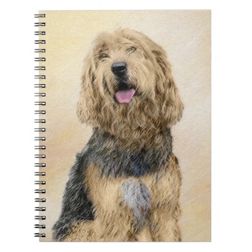 Otterhound Painting _ Cute Original Dog Art Notebook