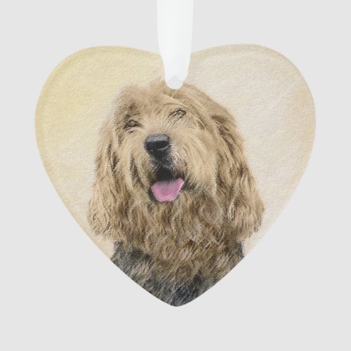 Otterhound Painting _ Cute Original Dog Art Ornament