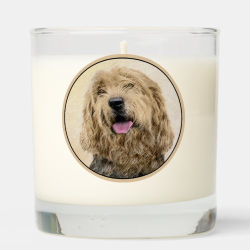 Otterhound Painting _ Cute Original Dog Art Scented Candle