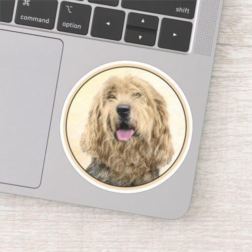 Otterhound Painting _ Cute Original Dog Art Sticker