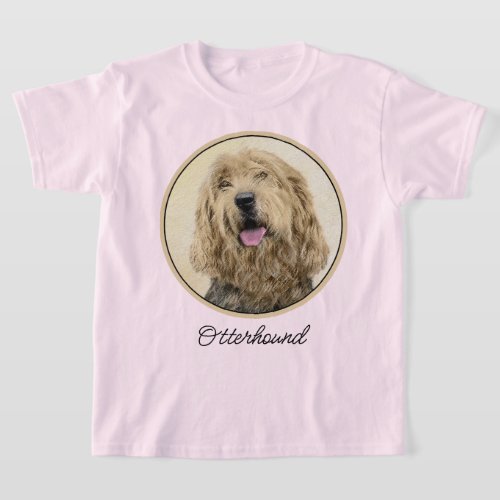Otterhound Painting _ Cute Original Dog Art T_Shirt