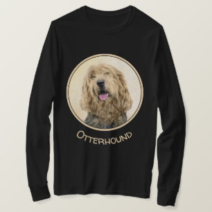 Otterhound Painting - Cute Original Dog Art T-Shirt