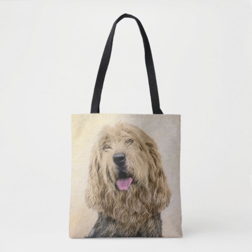 Otterhound Painting _ Cute Original Dog Art Tote Bag