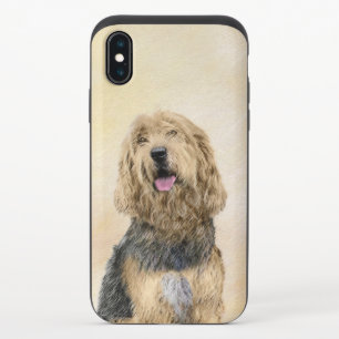 Otterhound Painting - Cute Original Dog Art iPhone X Slider Case