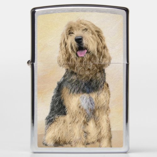 Otterhound Painting _ Cute Original Dog Art Zippo Lighter