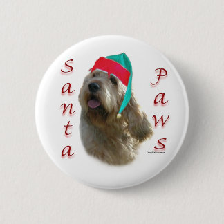Otterhound Santa Paws Pinback Button