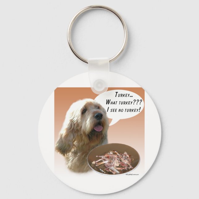 Otterhound Turkey Keychain (Front)
