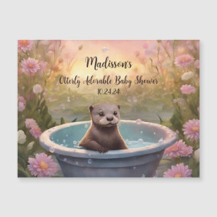 Otterly Adorable Baby Shower Magnet 