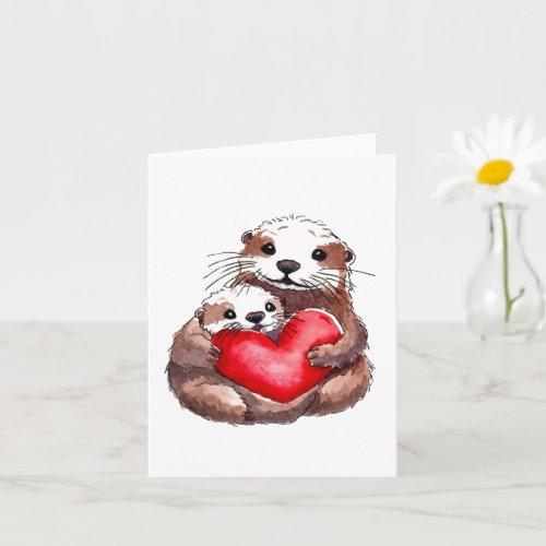 Otterly Adorable Greetings Card