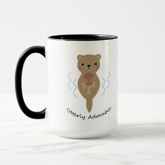Otterly Adorable Otter Mug (Left)
