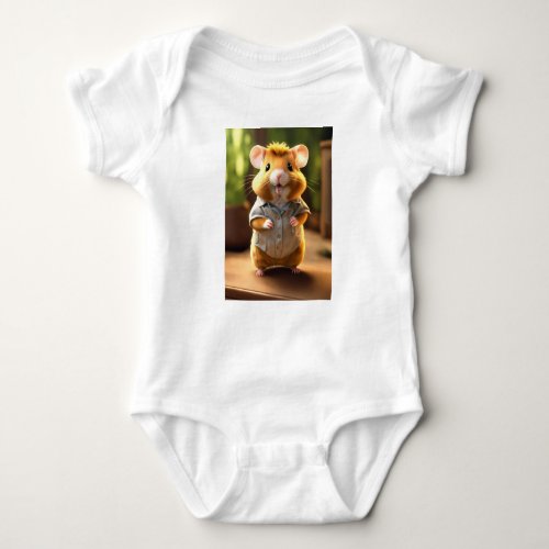 Otterly Adorable Playful Baby Otter and Shell Kid Baby Bodysuit