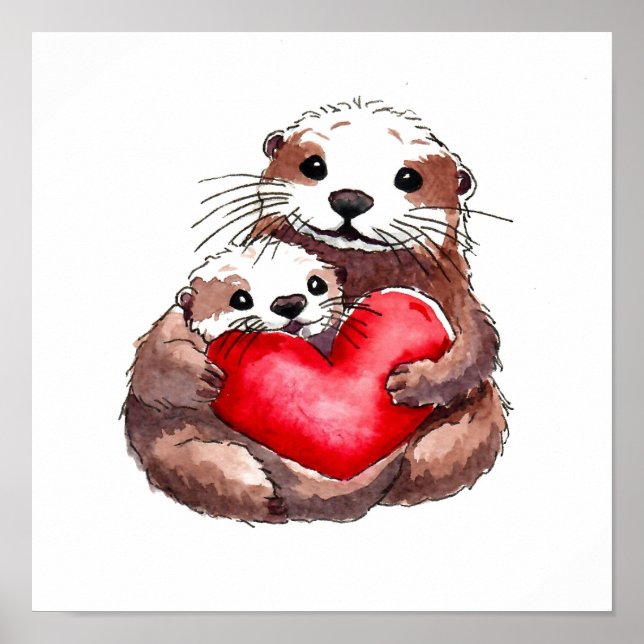 Otterly Adorable Poster (Front)