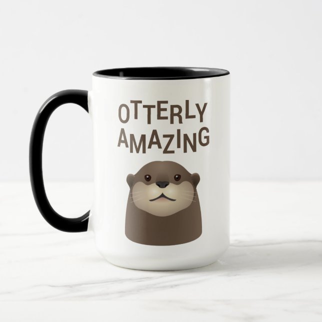Otterly amazing funny otter mug (Left)