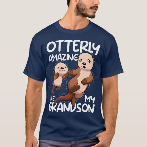 Otterly Amazing Like My Grandson Women Otter Grand T_Shirt
