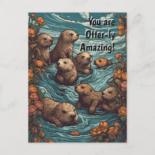 Otterly Amazing Postcard