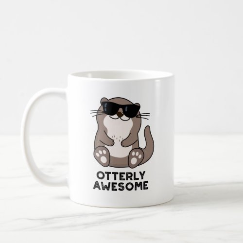 Otterly Awesome Funny Animal Otter Pun Coffee Mug