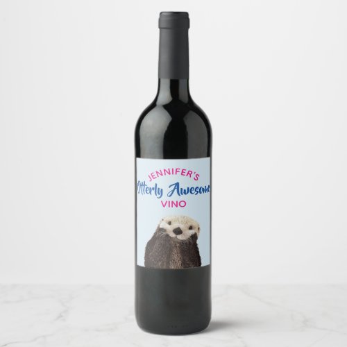 Otterly Awesome VinoBrew Custom Wine Label