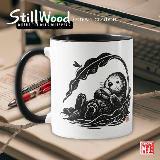 OTTERLY CONTENT • StillWood • Sea Otter Mug