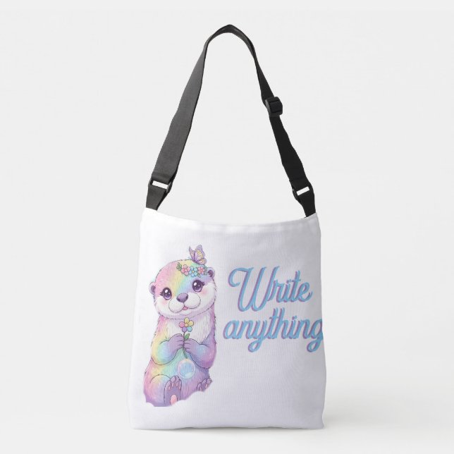 Otterly" Cool School Backpack Crossbody Bag (Front)