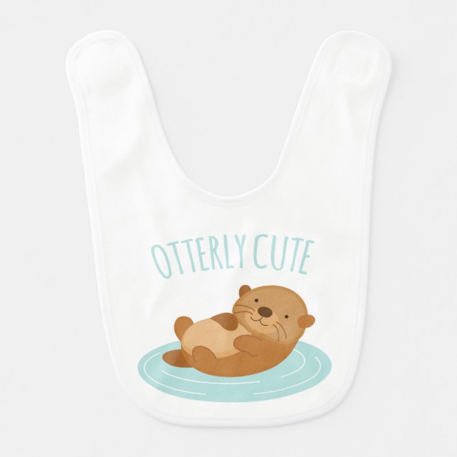 Otterly Cute Baby Bib (Front)