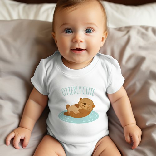 Otterly Cute Baby Bodysuit