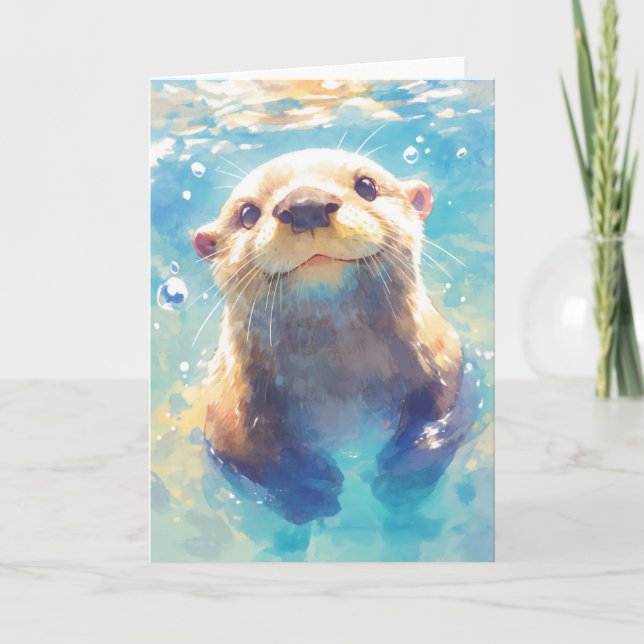 Otterly Delightful A Watery Adventure Card (Front)