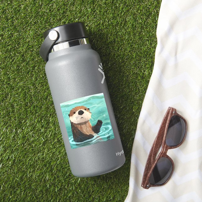 Otterly Delightful Splashing Fun Sticker (HydroFlask Insitu)