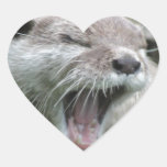 Otterly Heart Sticker