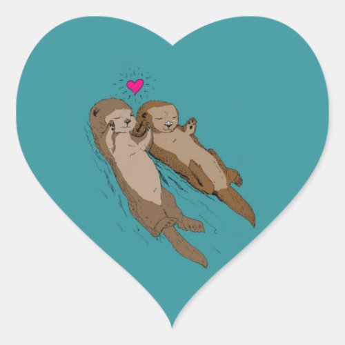 Otterly in Love Sticker