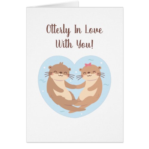 Otterly In Love With You Cute Valentines Day