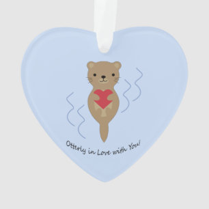 Otterly in Love with You Otter Ornament