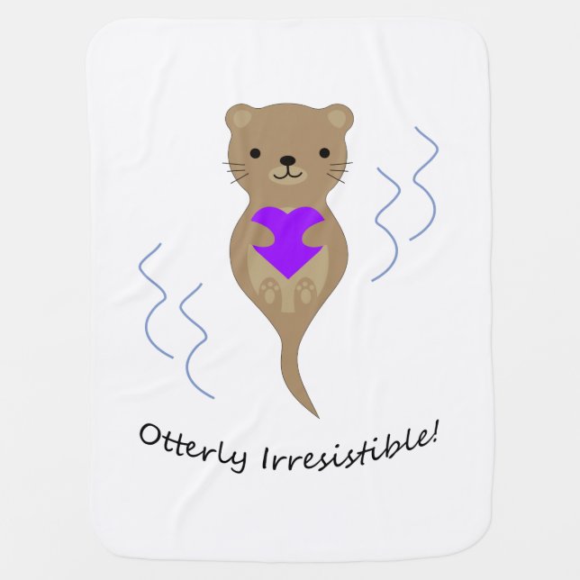otterly irresistible baby blanket (Front)