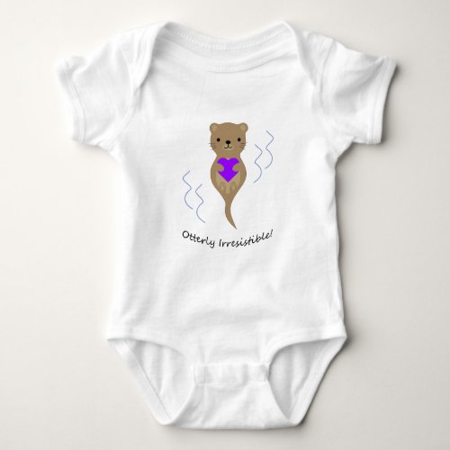 Otterly Irresistible Otter Baby Bodysuit