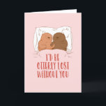 Otterly Lost Cute Otter Pun Funny Valentine's Day Holiday Card<br><div class="desc">Funny Valentine's Day card for your loved ones. Perfect for those who love humor, jokes and puns. A great Valentine's Day greeting card for husband, wife, boyfriend, girlfriend or best friend. Celebrate love with laughter and humor. Personalize the message to fit your occasion. You can also change the background color...</div>