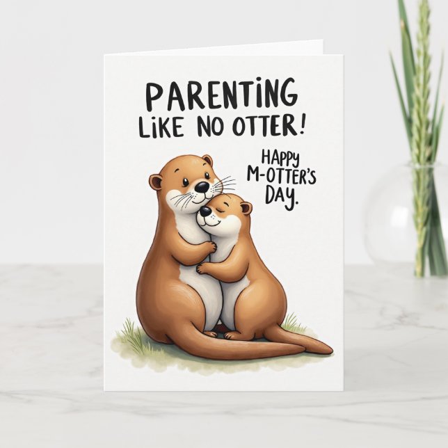 Otterly Sweet Mothers Day Card (Front)