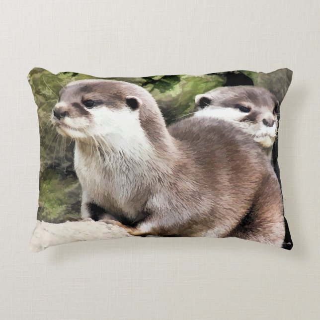 OTTERS ACCENT PILLOW (Front)
