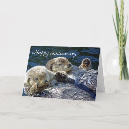Otters Anniversary Card