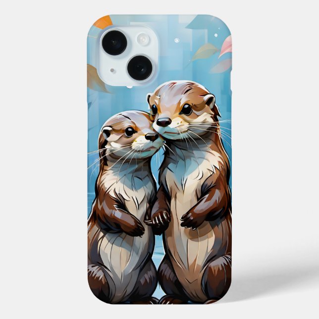 Otters Case-Mate iPhone Case (Back)