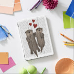 Otters Holding Hands iPad Pro Cover<br><div class="desc">Otters Holding Hands by Fab Funky.  Two cute otters holding hands | 191346D</div>