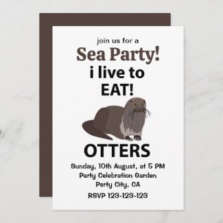Otters I Live To Eat Funny Otters
