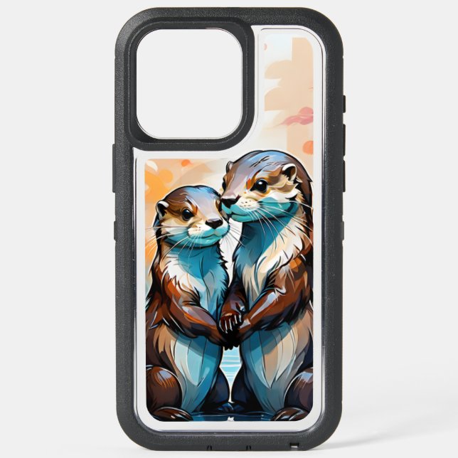 Otters iPhone 15 Pro Max Case (Back)