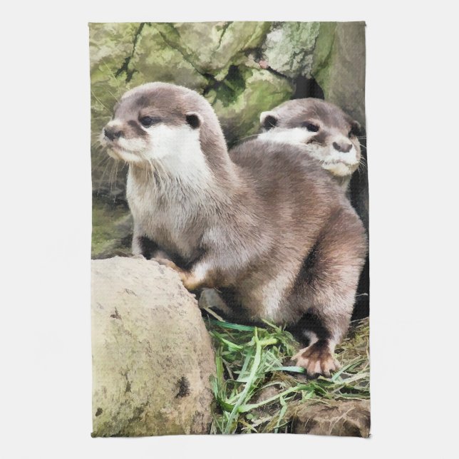OTTERS KITCHEN TOWEL (Vertical)