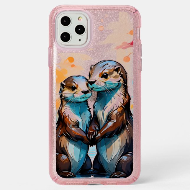 Otters Speck iPhone 11 Pro Max Case (Front (White Phone))