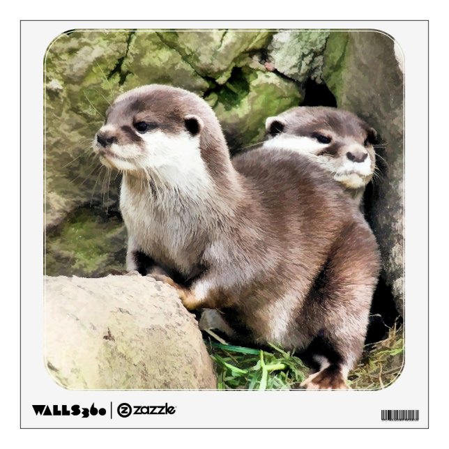 OTTERS WALL STICKER (Front)