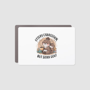 Ottery Expression Cute Sloth and Baby Car Magnet