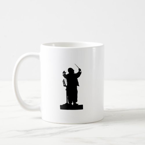 Otto Bohler Silhouette of Anton Bruckner Coffee Mug