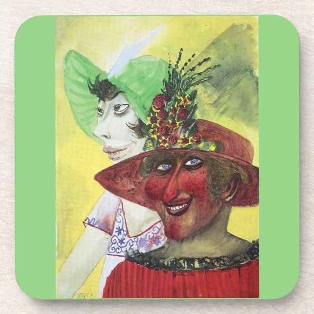 Otto Dix, Prostitutes  Beverage Coaster (Front)