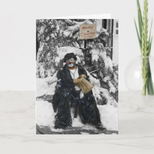 Otto Griebling Circus Clown Christmas Card