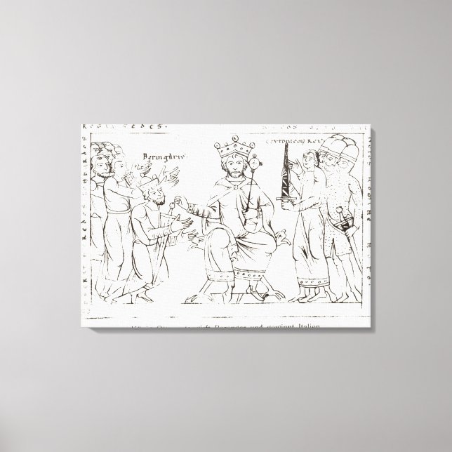 Otto I Submitting to Berenger II Canvas Print (Front)