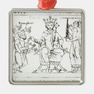Otto I Submitting to Berenger II Metal Ornament